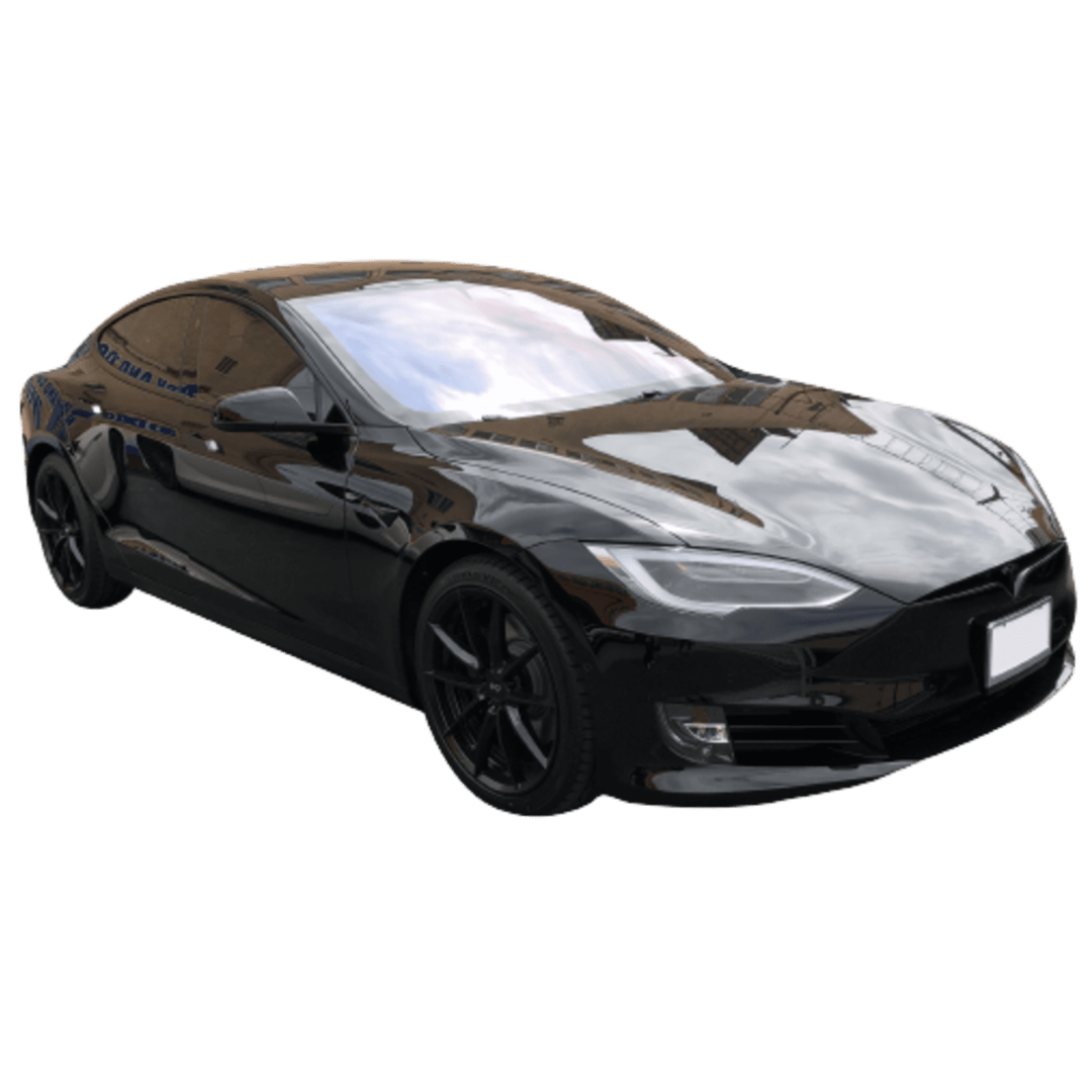 black tesla car 1